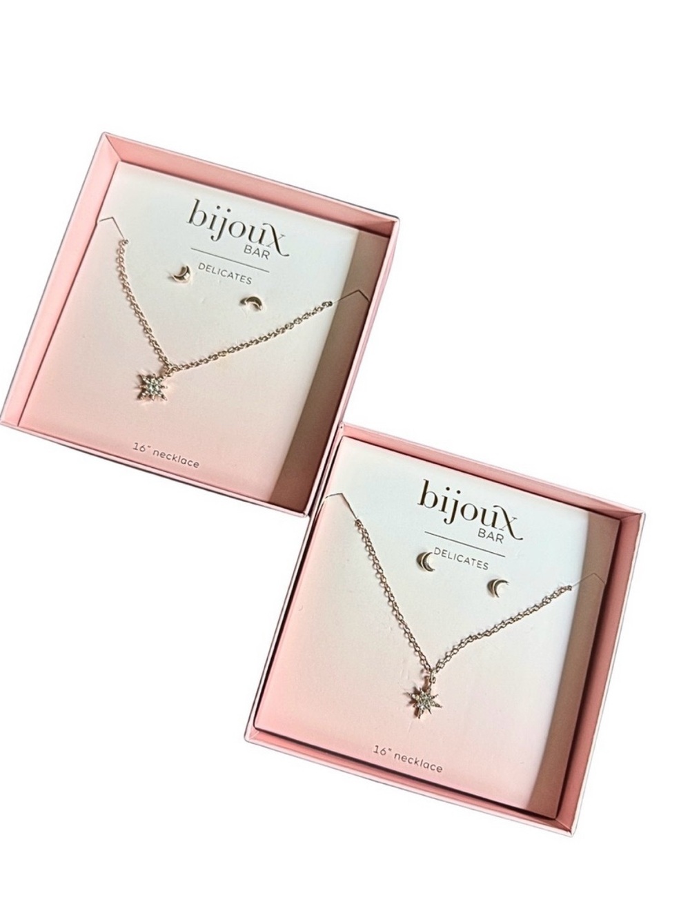 Bijoux Bar Delicates Starburst Necklace - Pink Box